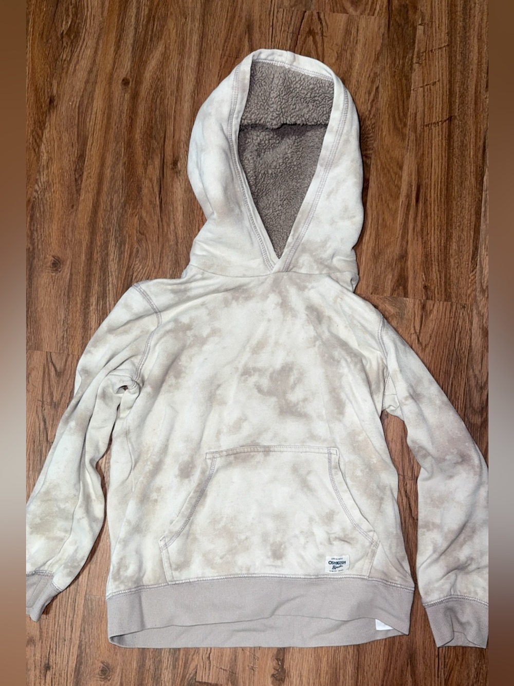 OshKosh B'gosh Tie-Dye Sherpa Lined Hoodie - Size 12